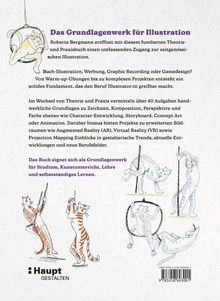 "Das Grundlagenwerk für Illustration" beschreibt ein umfassendes Buch über Illustration. Illustrationen von Katzen beim Turnen.