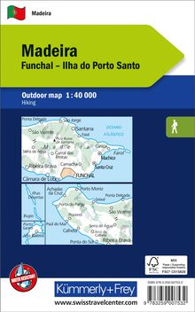 Madeira, Funchal, Outdoorkarte 1:40'000, Karten