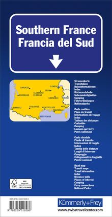 Kümmerly+Frey Strassenkarte Frankreich Süd 1:600.000, Karten