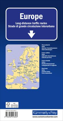 Europa Fernverkehrsstrassen Strassenkarte 1:3,6 Mio., Karten