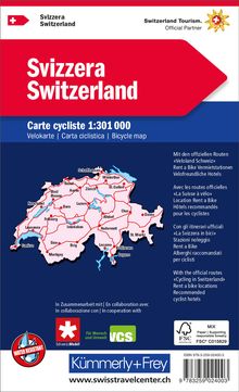 Schweiz Velokarte 1:301 000, Karten