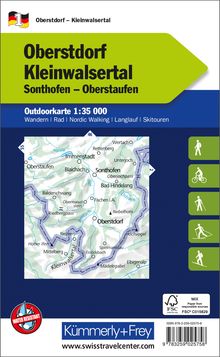 Oberstdorf Kleinwalsertal Nr. 01 Outdoorkarte Deutschland 1:35 000, Karten