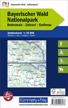 Bayerischer Wald Nationalpark, Nr. 54, Outdoorkarte 1:35 000, Karten