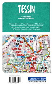 Peter Mertz: Tessin Wanderführer, Buch