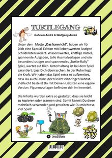 Wolfgang André: Craftbook - Bastelvorlage - Lustiges Familienspiel - Turtle Rally - Witzige Motive - Knifflige Rätsel &amp; Aufgaben - Turtle, Buch