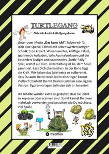 Wolfgang André: Craftbook - Bastelvorlage - Lustiges Familienspiel - Turtle Rally - Witzige Motive - Knifflige Rätsel &amp; Aufgaben - Turtle, Buch