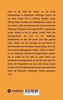 Thomas Hemp: Salz an der Tafel des Grafen, Buch