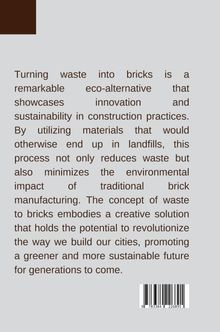 Mathew: Waste to Bricks: Eco-Alternative, Buch