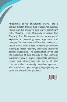 Monty: Saving Lives, Minimally Invasive: Cell Therapy for Abdominal Aortic Aneurysms, Buch