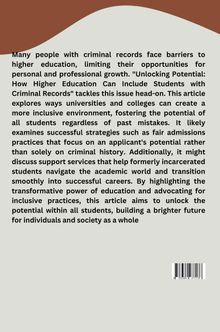 Mackil: unlocking Potential: How Higher Education Can Include Students with Criminal Records, Buch