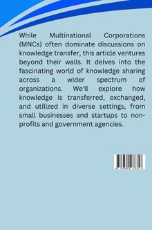 Navyi: Beyond the MNCs: Exploring Knowledge Transfer in Diverse Organizations, Buch