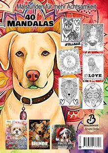 Beau Barkside: Hunde Mandalas Malbuch für Erwachsene Jugendliche Frauen Männer, Buch