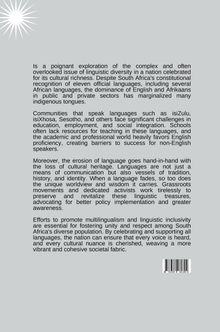 Mittal: Unspoken Voices: The Plight of African Languages in Multilingual South Africa, Buch