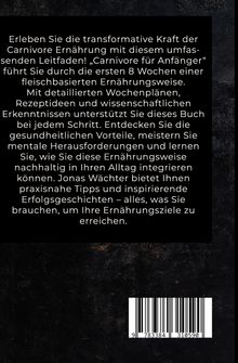 Jonas Wächter: Carnivore für Anfänger, Buch