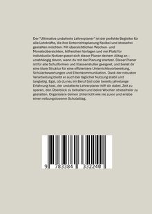 Clara Winterfeld: Der ultimative undatierte Lehrerplaner, Buch