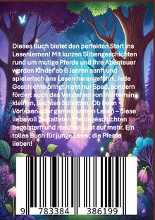 Lena Sternfeld: Pferdeabenteuer in Silben: Pferdeabenteuer in Silben: Leichte Lesegeschichten für Kinder ab 6 ¿ Lesen lernen mit Pferden für die 1. Klasse und Leseanfänger, Buch