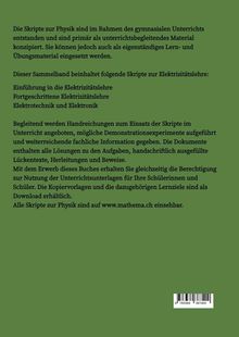 Christian Wyss: Skripte zur Physik - Elektrizitätslehre, Buch