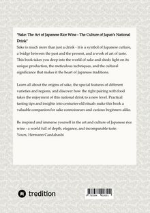 Hermann Candahashi: Sake: The art of Japanese rice wine, Buch