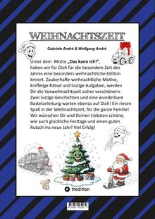 Wolfgang André: Craftbook - 100 Ausmalmotive - Lustige Geschichten - Weihnachtsmann Bastelanleitung - Spannende Rätsel &amp; Aufgaben, Buch