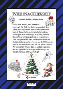 Wolfgang André: Craftbook - 100 Ausmalmotive - Lustige Geschichten - Weihnachtsmann Bastelanleitung - Spannende Rätsel &amp; Aufgaben, Buch