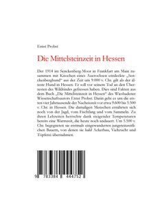 Ernst Probst: Hessen in der Mittelsteinzeit, Buch