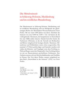 Ernst Probst: Die Mittelsteinzeit in Schleswig-Holstein, Mecklenburg und im nördlichen Brandenburg, Buch