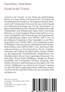 Ernst Probst: Kastel in der Vorzeit, Buch