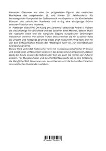 Andrei S. Volkow: Alexander Glasunow: Der Klang des Zarismus, Buch