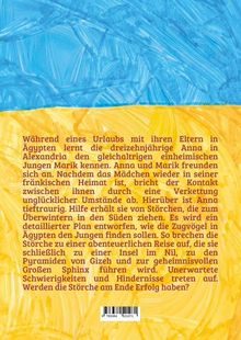 Der Text beschreibt, wie Anna in Ägypten Marik trifft, der Kontakt abbricht und Störche helfen sollen, ihn zu finden. Hindernisse folgen.