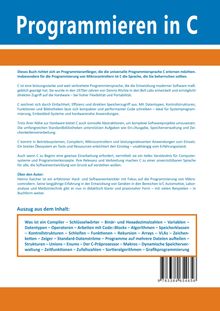 Titel: Programmieren in C

Beschreibung: Einführung und Inhalt des Buches über C-Programmierung, Zielgruppe: Programmieranfänger. Autor: Heimo Gaicher.