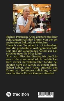 Richies Partnerin Anna zerstört mit ihrer Schwangerschaft den Traum von der gemeinsamen Zukunft in München. Oben ein Mann an einem Tisch. Unten links das "tredition" Logo.