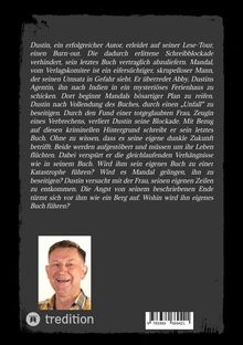 Text oben: Dustin, ein erfolgreicher Autor, erleidet auf seiner Lese-Tour einen Burn-out. Die dadurch...  
Unten: Ein lächelnder älterer Mann mit kurzen grauen Haaren.