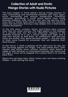 "Collection of Adult and Erotic Manga Stories with Nude Pictures" steht oben. Der Text beschreibt erotische Szenen.