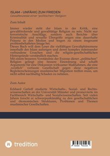ISLAM - UNFÄHIG ZUM FRIEDEN: Diskussion über Gewalt im Islam und gesellschaftliche Auswirkungen. Autor: Eckhard Gerloff.