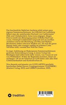 Text über den Sommernachtstraum in Isenberg, Shakespeare-Anleihe, Romane von Stefan Havers, farblich gelber Hintergrund.
