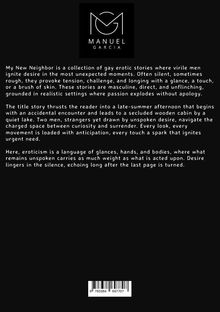 "Manuel Garcia" als Logo oben. Text über erotische Geschichten und ungesagtes Verlangen. ISBN-Barcode unten.