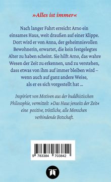"Alles ist immer" steht oben. Darunter ein philosophischer Text über Arnos Begegnung mit Anna und das Verständnis der Zeit.
