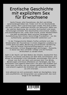 "Erotische Geschichte mit explizitem Sex für Erwachsene. Sechs Frauen finden sich für ein Wochenende voller Lachen wieder."