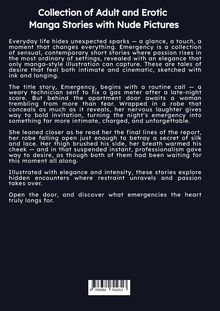 "Collection of Adult and Erotic Manga Stories with Nude Pictures." Texte beschreiben sinnliche Kurzgeschichten mit Leidenschaft.