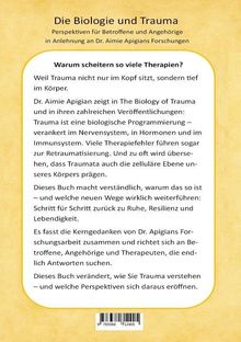 Beschreibung und Erklärung der Themen des Buches "Die Biologie und Trauma".