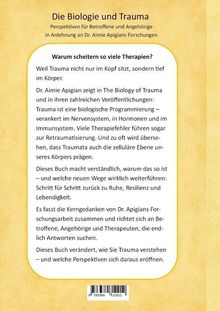 Titel: "Die Biologie und Trauma". Text erklärt, wie Trauma tief im Körper sitzt, betont biologische Prägung und bietet neue Wege.