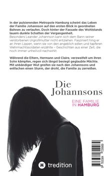 Titel: Die Johannsons - Eine Familie in Hamburg. Text beschreibt Familiendrama in Hamburg, dunkle Vergangenheit, inneren Kampf.