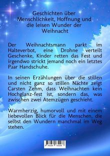 Ein Weihnachtsmotiv mit Sternen. Text über Menschlichkeit, Hoffnung und Weihnachtswunder. Humorvolle Erzählungen.