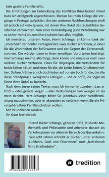 Ein Brief an Familie Witt von Klaus Nottebrock über einen Konflikt. Unten Infos zu Bernd Dieter Schlange, einem Mathematiker.