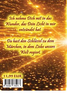 Text in gelber Glitzergrafik: "Ich nehme Dich mit in das Wunder..." Preis: 11,99 EUR mit Barcode.