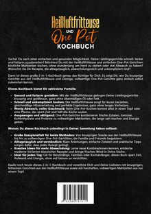 „Heißluftfritteuse und One Pot Kochbuch“. Ein Einführungstext beschreibt die Vorteile beider Kochmethoden.