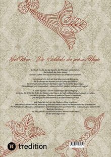 "Herb Wicca – Die Rückkehr der grünen Magie." Text beschreibt die Pflanzenmagie und Naturweisheiten. Verzierungen in Rot.