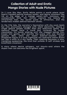 Text: "Collection of Adult and Erotic Manga Stories with Nude Pictures." Weißer Text auf dunklem Hintergrund. Klingt verführerisch.
