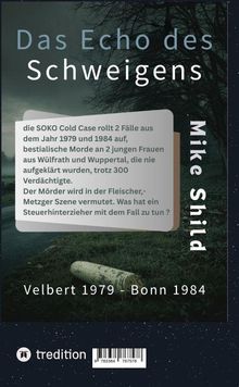 "Das Echo des Schweigens" von Mike Shild. Gefundene Flasche auf dunkler Straße und karge Bäume im Hintergrund.