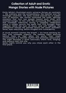 „Collection of Adult and Erotic Manga Stories with Nude Pictures“. Text beschreibt erotische Kurzgeschichten von Emily White.